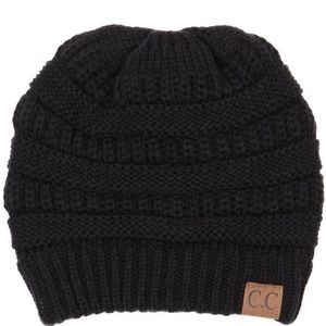 Black CC beanie
